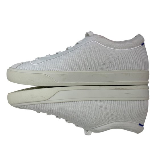 Rothys Womens White Knit Lace-Up Sneakers Size 9 Eco-Friendly EUC - Picture 11 of 12